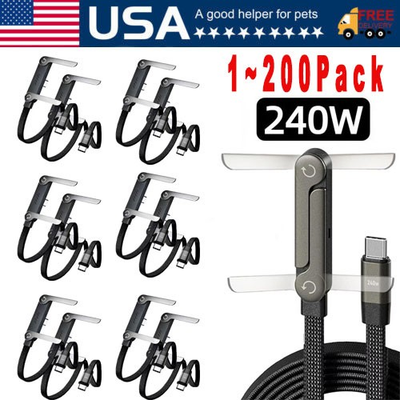 #ad #ad 2 in 1 Invisible Holder Charger Cable–240W Fast Charging with Phone Stand Lot $1241.99