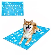 39 23" Pet Cooling Mat Water-Filled Leak-proof Ice Pad for Dog Cat Puppy Size L