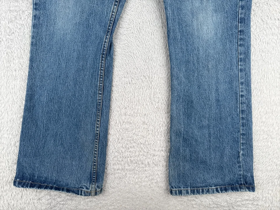 Jeans Ellemenno Juniors 9 Azul Denim Bootcut Botón Mosca tiro medio Algodón 30x30 Foto 2 de 4