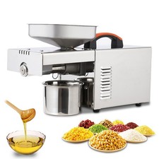Oil Press Attachment 900W Cold Hot Press 304 Stainless Steel for Seeds Nuts
