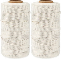 2Mm Kordel Beige,200M Baumwollschnur,Makramee Garn,Baumwollgarn DüNn,String FüR