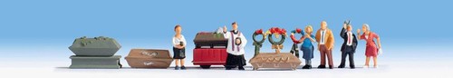 Still 15576 HO Personas en el Funeral con Accesorios Figuras (Juego de 6) | Zustand: New
