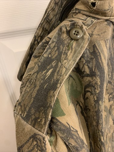 Giacca da campo vintage mimetica clima freddo con fodera uomo 3xL reg coat rebark - Foto 17 di 18