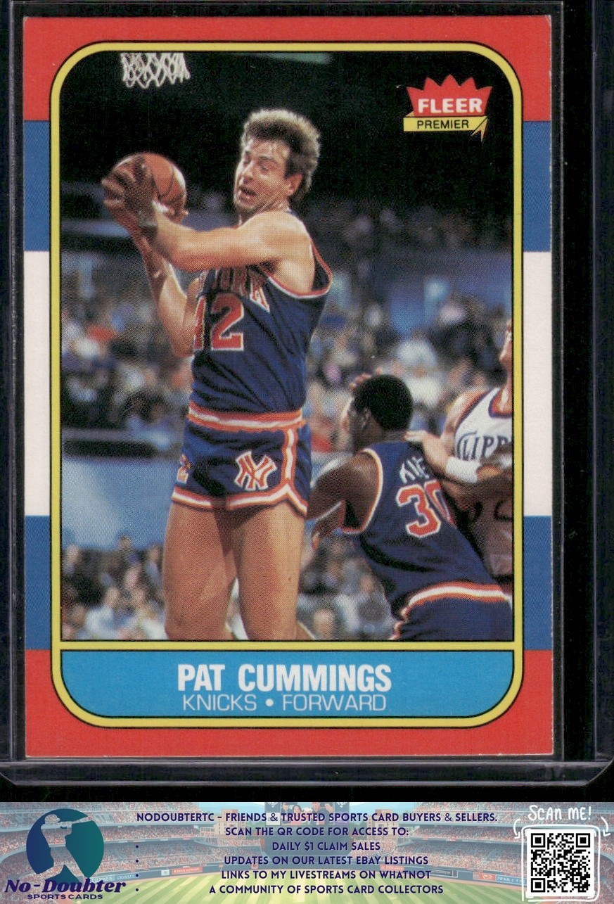 1986-87 Fleer #19 Pat Cummings New York Knicks 86BB