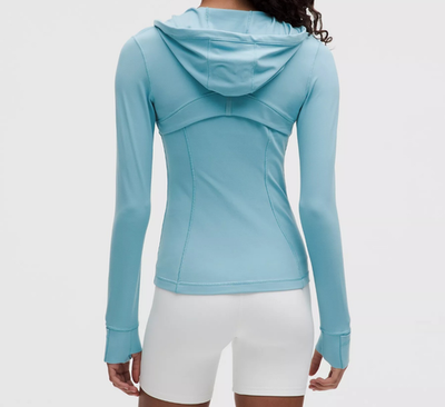 NEW Lululemon Define Hooded Jacket Nulu Washed Blue Size 10 | eBay