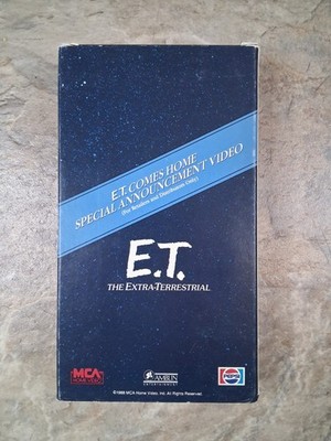 E.T. Comes Home Special Announcement Video VHS -Retailers & Distributors Only
