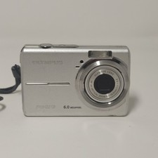 Olympus FE-190 6.0 MP Digital Camera Silver battery Read Description Parts