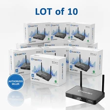 Lot of 10 SuperBox S6 Pro 2025 4K Android TV Box Dual-Band WiFi Voice Remote