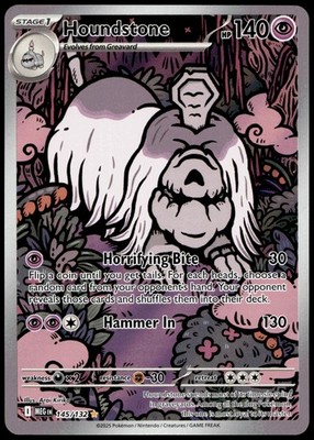 Houndstone - Illustration Rare ME01: Mega Evolution 145/132 NM