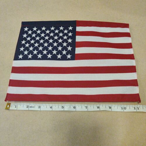 USA Flag small Garden Banner Yard Flag 11 x 8 Support Flag - Picture 1 of 6