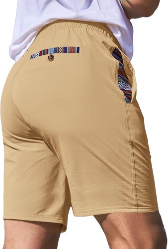 Men's Quick Dry Drawstring Shorts Stretch Athletic Beach Gym Casual - Picture 46 of 55