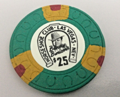 HORSESHOE CLUB Casino Chip $25  Las Vegas von 1984   Poker  Black Jack / Selten