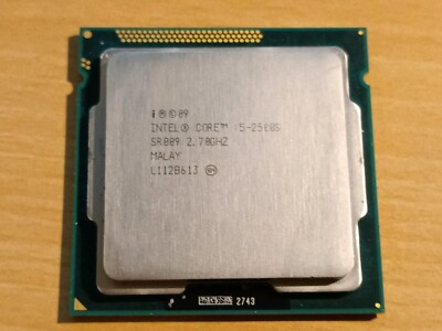INTEL CORE i5-2500S 2,70 GHz to 3,70 GHz 6MB 65W LGA1155 PROCESSOR #6023