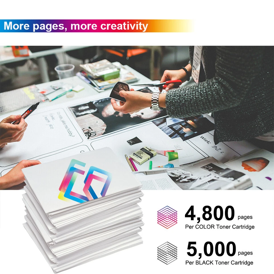 4Pk C400 Color High Capacity Toner for Xerox VersaLink C400DN C400N C405DN C405N - Image 2 of 4