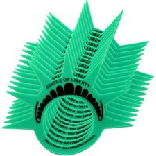 Estatua de la Libertad Espuma Corona Sombrero Visera Disfraz (PAQUETE DE 12) Talla Única Fiesta