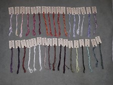 RARE NEW LOT of 34 CRESCENT COLOURS HAND DYED FLOSS THREAD 5 yd