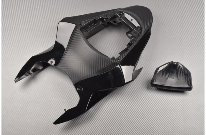 Carénage arrière GSXR 600 ABS injecté et feu arrière teinté LED à forte visibilité