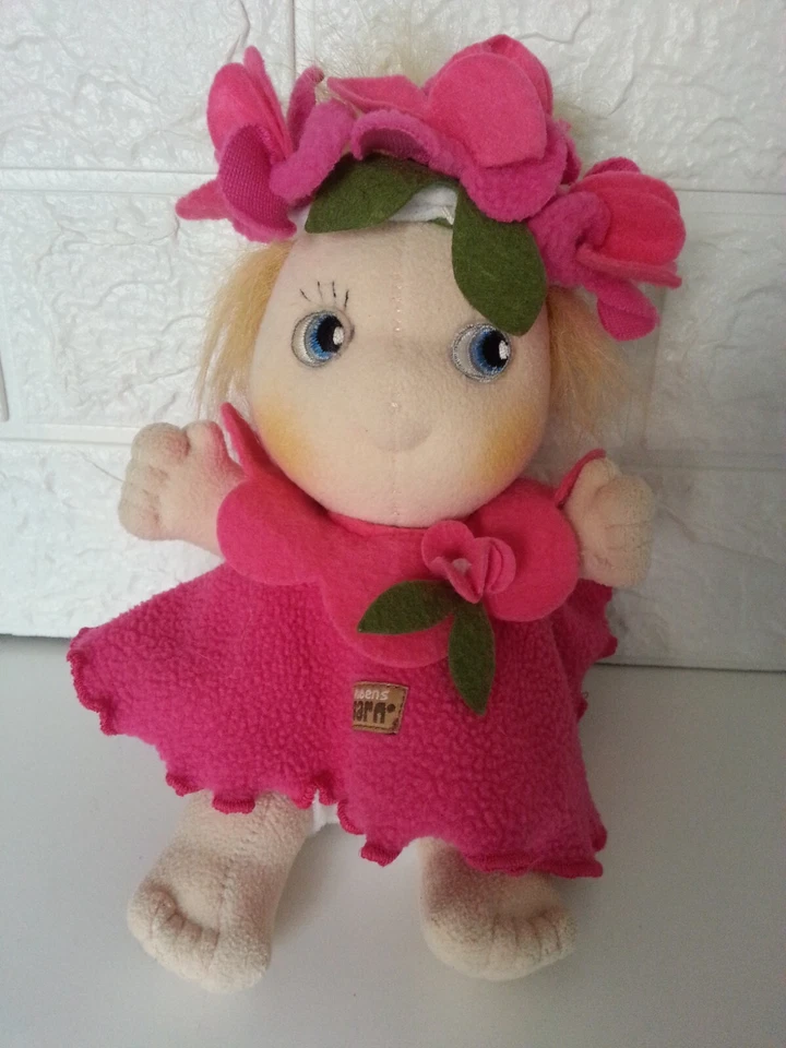 LOTTO 2 BAMBOLE DI PEZZA RUBENS LINNè BARN LADYBIRB e SWEET PEA - Immagine 3 di 4