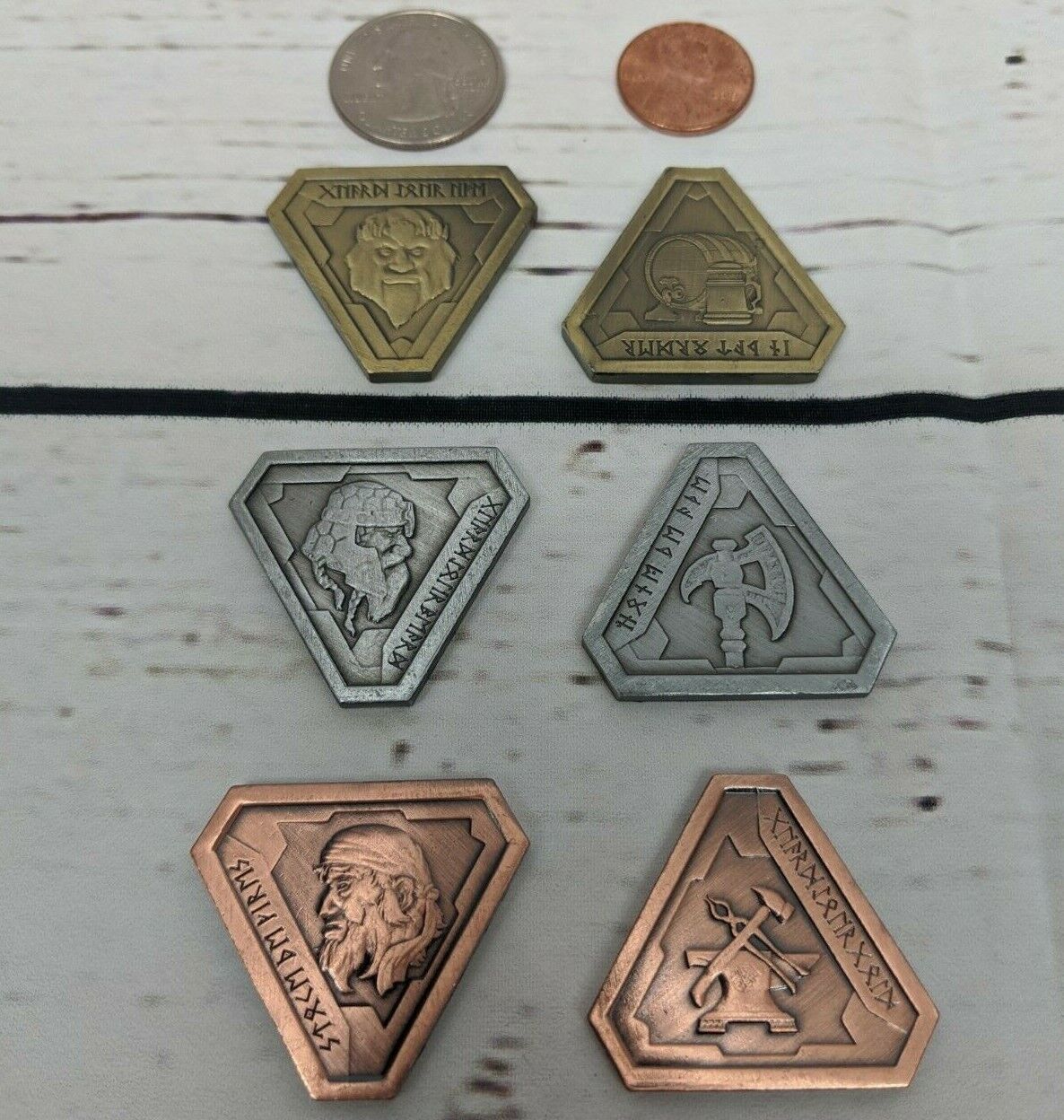 Fantasy Dwarf - Forge Master - Coin Set - LARP, Board Game, Role Playing, RPG 