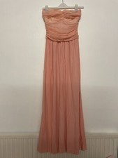 Mango Coral Lace Bodice Dress / Size 8