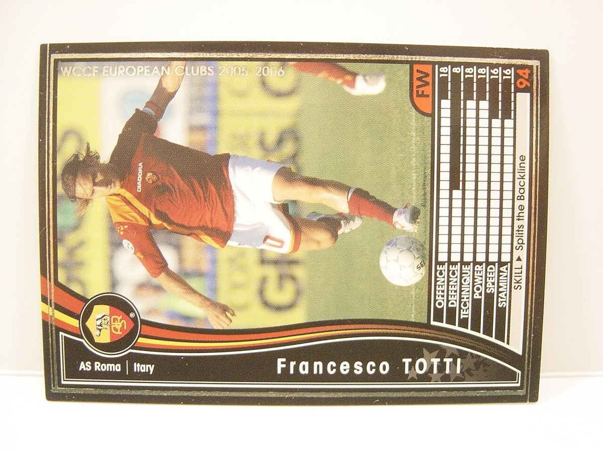Panini WCCF 2005-06 Francesco Totti 1976 Italy No.10 AS Roma