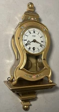 Du Chateau Neuchatel Bracket Wall Mantel Table Clock Bell Strike With Shelf