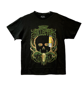 Bone Collector Skull T-Shirt Men's Large (42-44) Black Graphic Bone Collector Skull T-Shirt Men's Large (42-44) Black Graphic