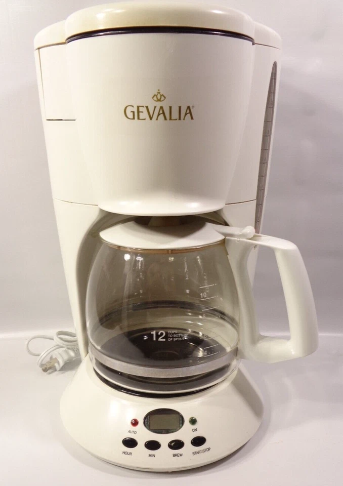 Gevalia Coffee Maker 12 Cup C-60A White Tested Working Complete - Image 2 of 4