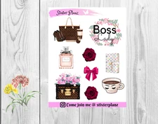 2 Sheet Planner Stickers, Journal Stickers, Diary Stickers, Happy Planner