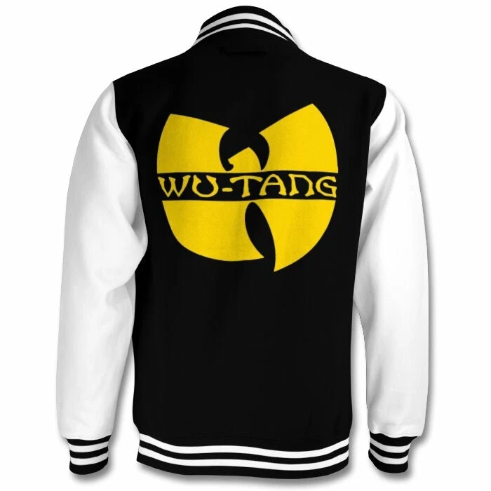 WU-TANG varsity jacket black bomber jacket XS to XXL
