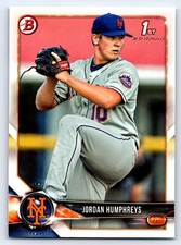 2018 Bowman #BP66 Jordan Humphreys New York Mets BASEBALL Card