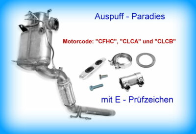 Dieselpartikelfilter für Skoda Octavia II 2.0 TDi Typ 1Z MC: CFHC CLCA/B + Kit