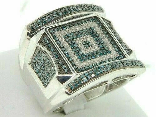 Anillo de compromiso simulado multi redondo piedra blanca y verde plata argentino 935 Foto 2 de 4