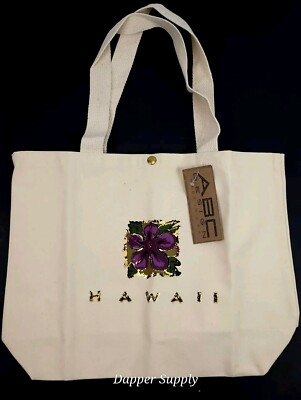 Local Design Hawaii Fabric Tote Bag ABC Design Made In USA 