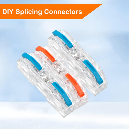 100PCS Inline Wire Connectors 1 to 1 Inline Electrical Lever Wire Connectors Lev - Picture 4 of 12