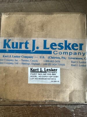 Lesker QF100-BK,  ISO Blank QF100, K-Style  New in Box, Shipped by Priority Mail