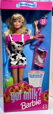 Vintage 1995  GOT MILK?  BARBIE Mattel Special Edition NRFB NEW