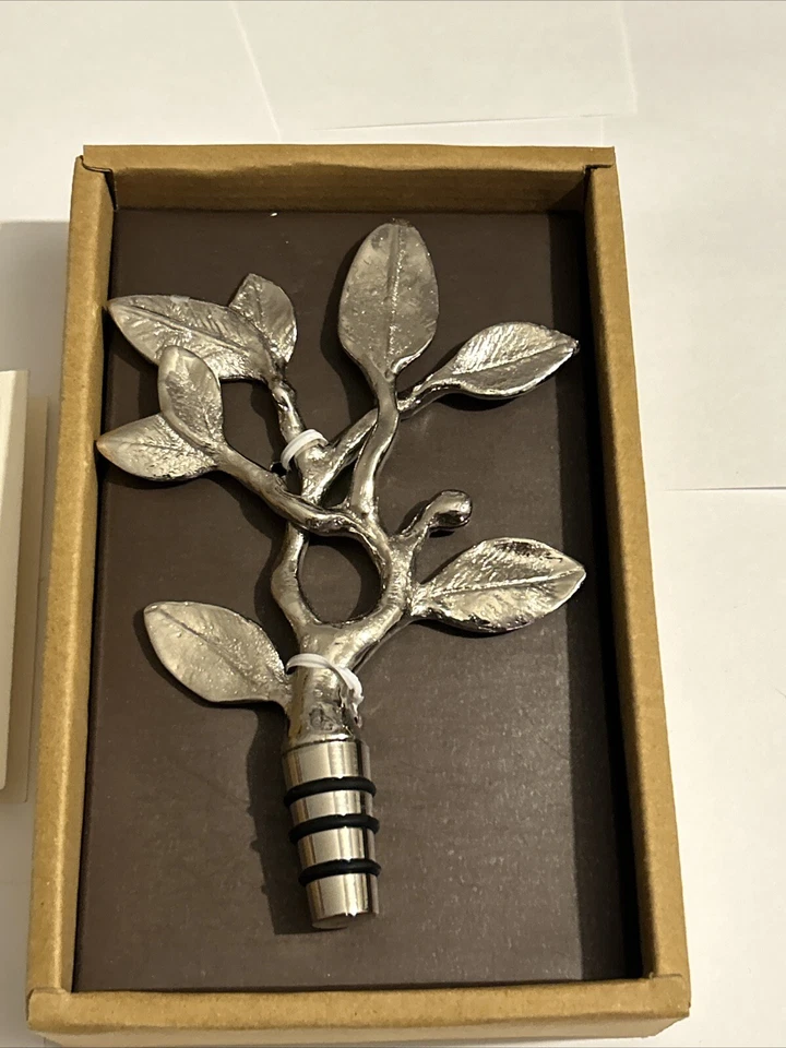 Tapón de vino hueco Michael Aram Sleepy 7" x 5" EN CAJA - ¡Increíble estado! Foto 2 de 4