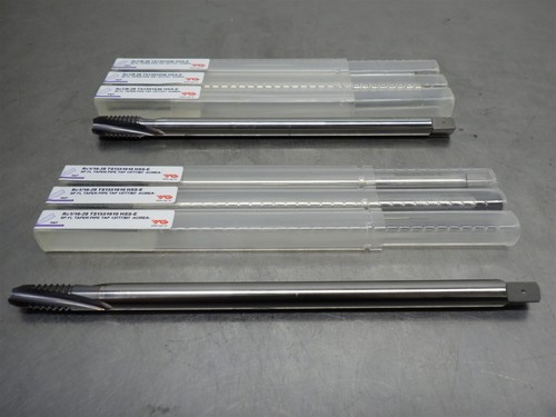 Lot Of 6 NEW! Assorted YG HSS Taper Pipe Tap (3)1/8-28 (3)1/16-28 -(As Shown)