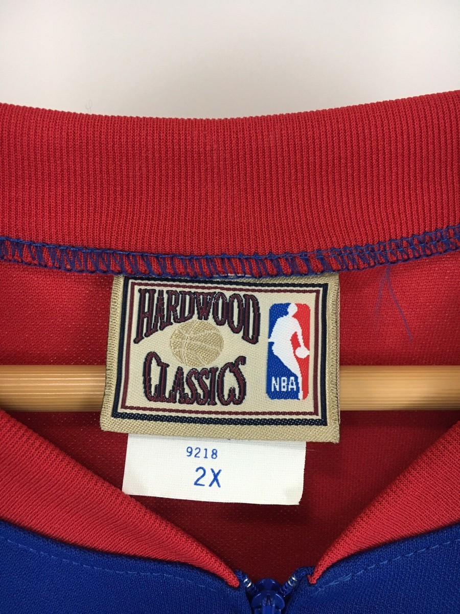 VTG Hardwood Classics Majestic New Jersey Nets Zip Warm Up