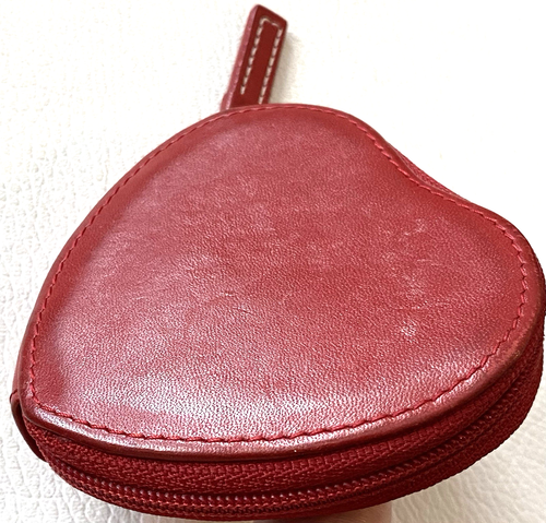 Vintage Coach Geldbörse rot Leder HERZ - Bild 3 von 8