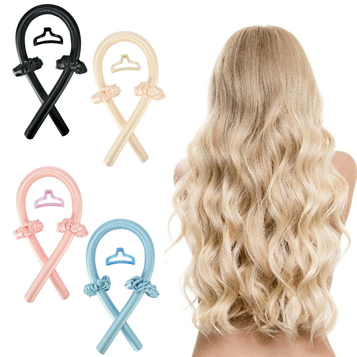 Heatless top curl band
