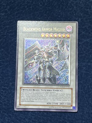 Blackwing Armor Master Grey Stamp + Foil Shift Misprint Yugioh
