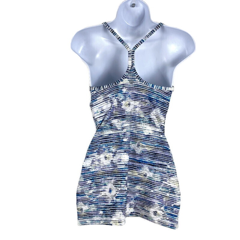 Lululemon Power Y Tank Top Size 4 Blurry Belle Multi White L1632 eBay