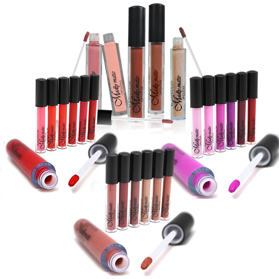 KleanColor Madly Matte Lip Gloss Set Pinks, Nudes, or Reds (5 or 6 Pack) - Image 2 of 2