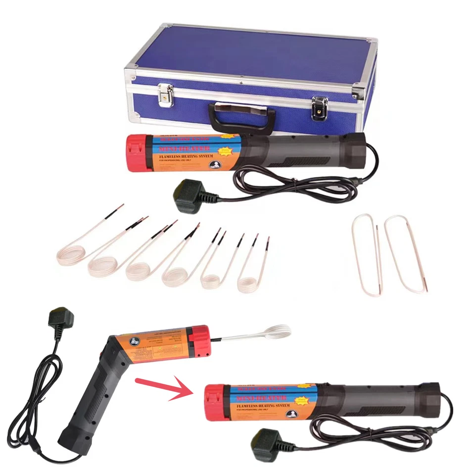 1200W Car Induction Ductor Magnetic Heater Kit Bolt Remover Flameless Heat 220V