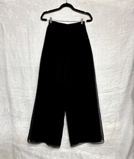 Vintage Women's 1980s Farinae Sheer Palazzo Eventing Pants