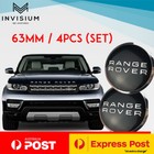 <!--F#f_0-->4x RANGE ROVER Land Rover 63MM Black Centre Wheel Caps HUB SPORT EVOQUE VELAR<!--F/-->