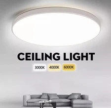 LED Ceiling Down Light 6000K Ultra Thin Flush Mount Kitchen Home Fixture Lamp
