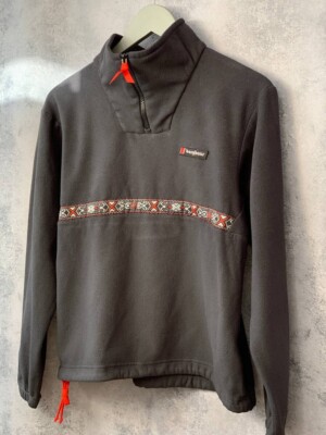Berghaus Vintage Indian Fleece Rare 1/4 Zip Sweater Jacket